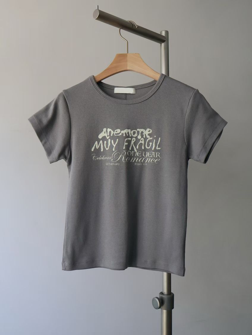 Letter pattern clean fit T - TP669