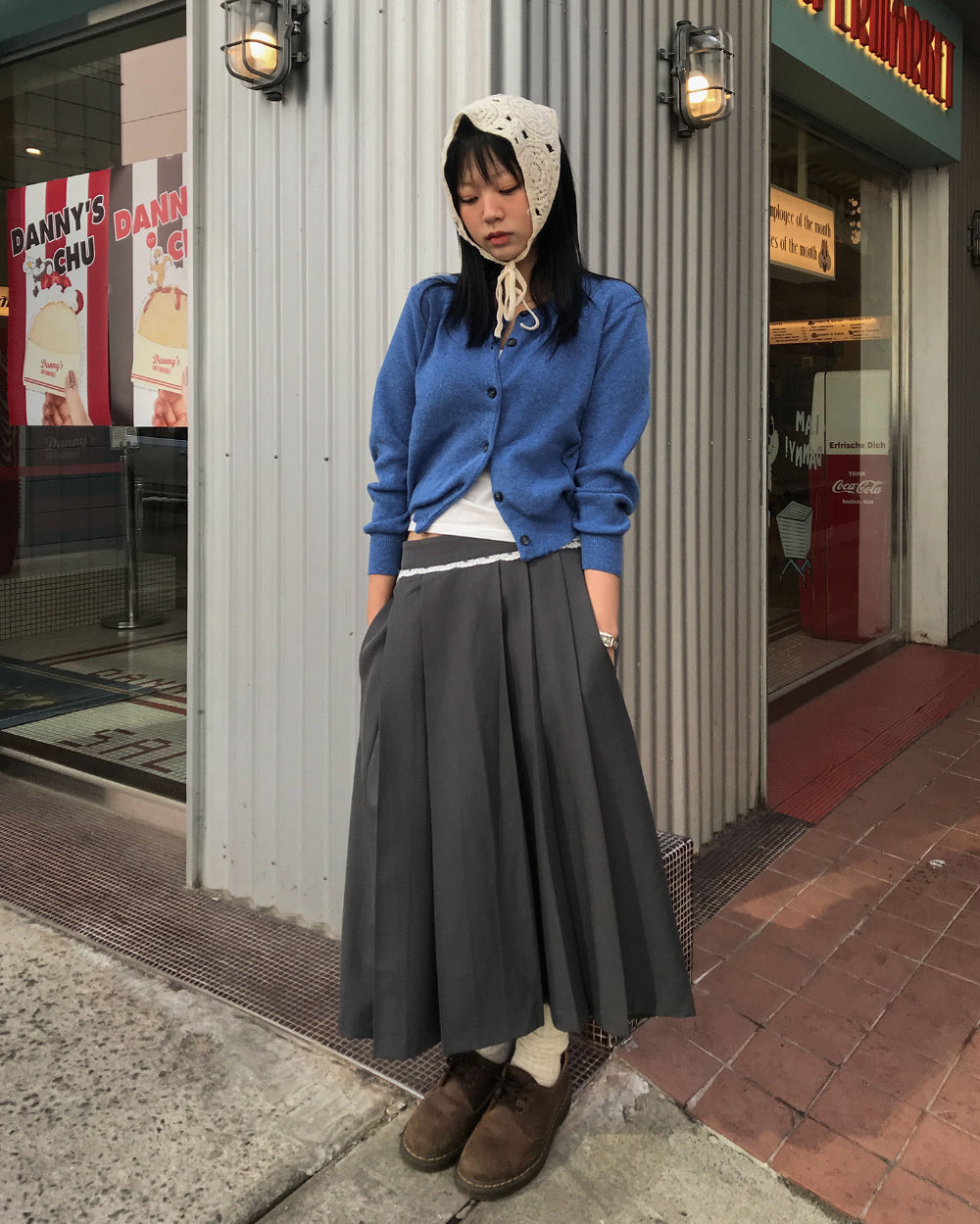 Lace 邊百褶半裙 - SK570