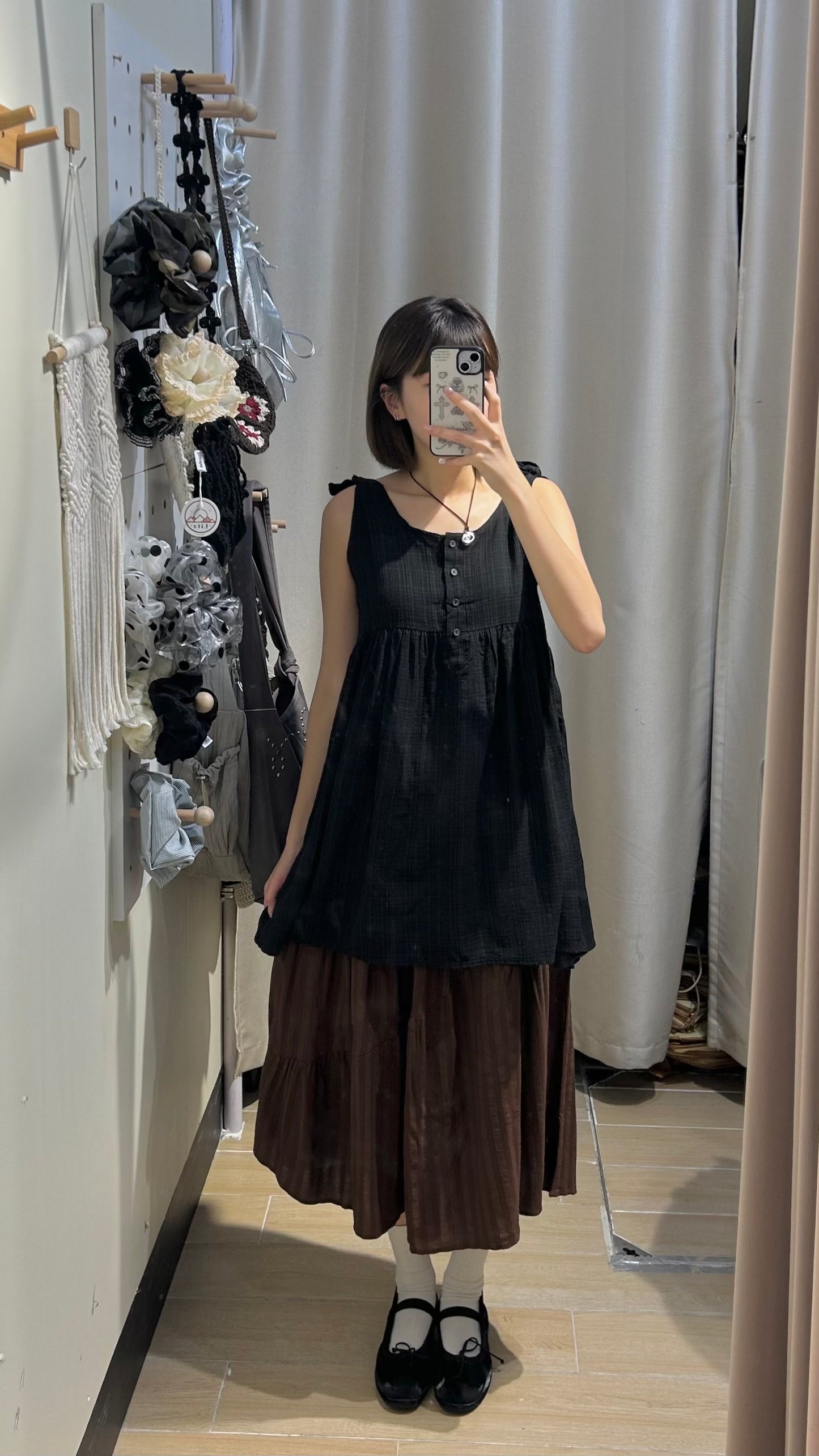 暗紋不規則中裙 - SK570