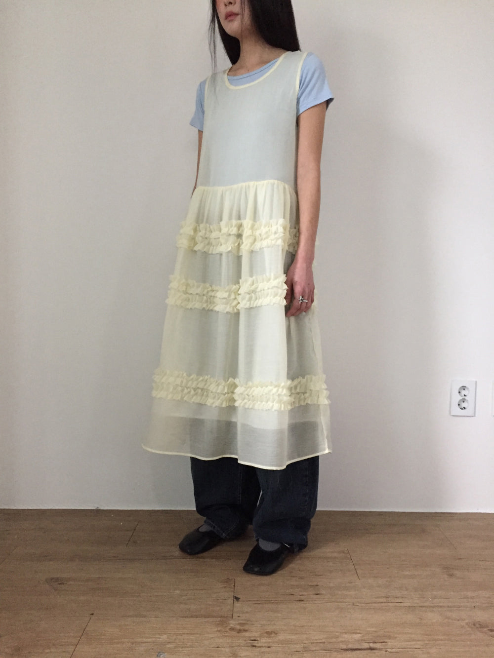 Ruffle 透膚ops - OA537