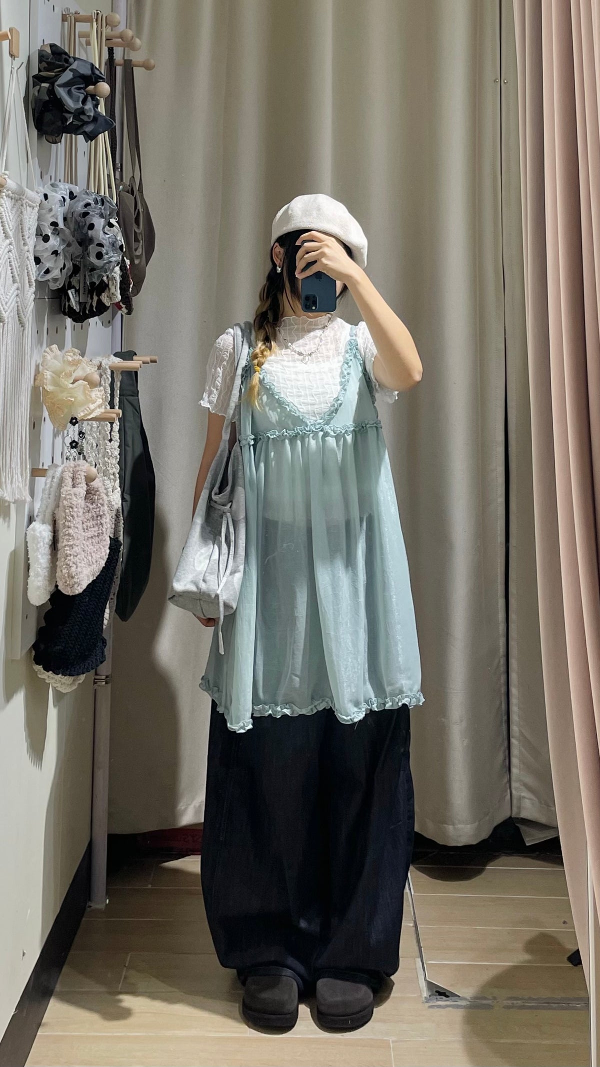 波浪紋see through tee - TP680