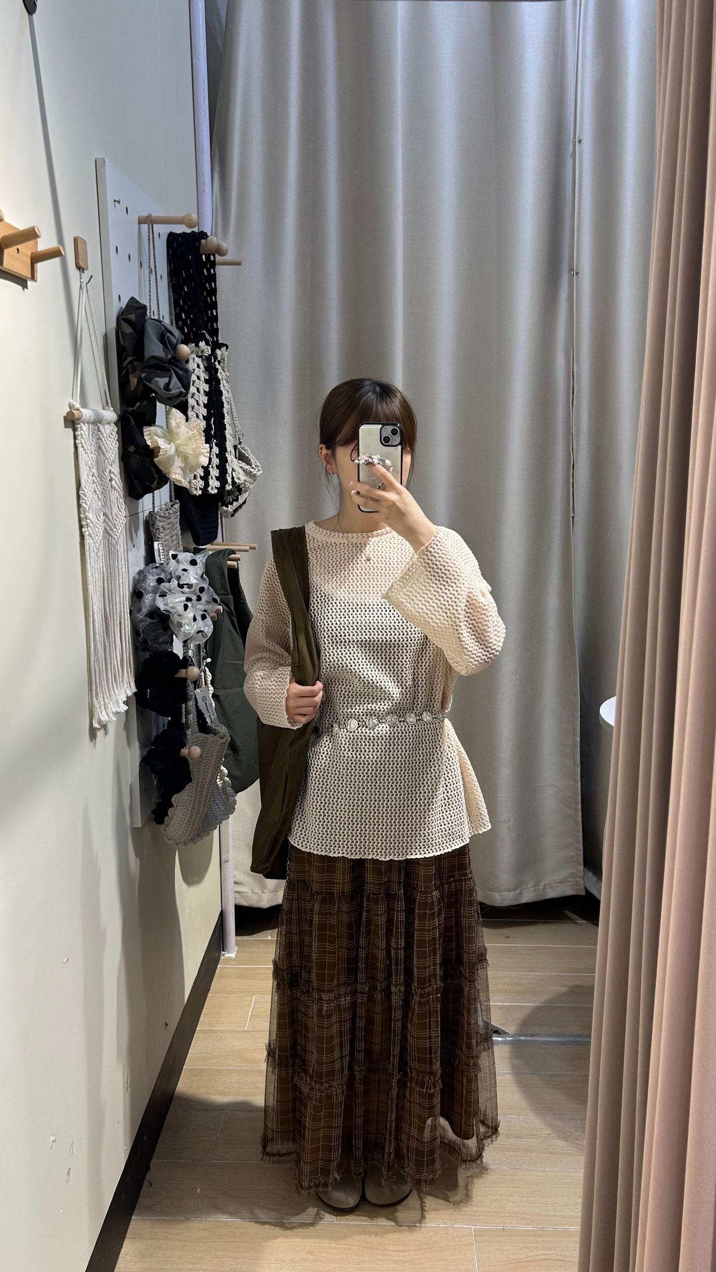 網格oversize top - TP604