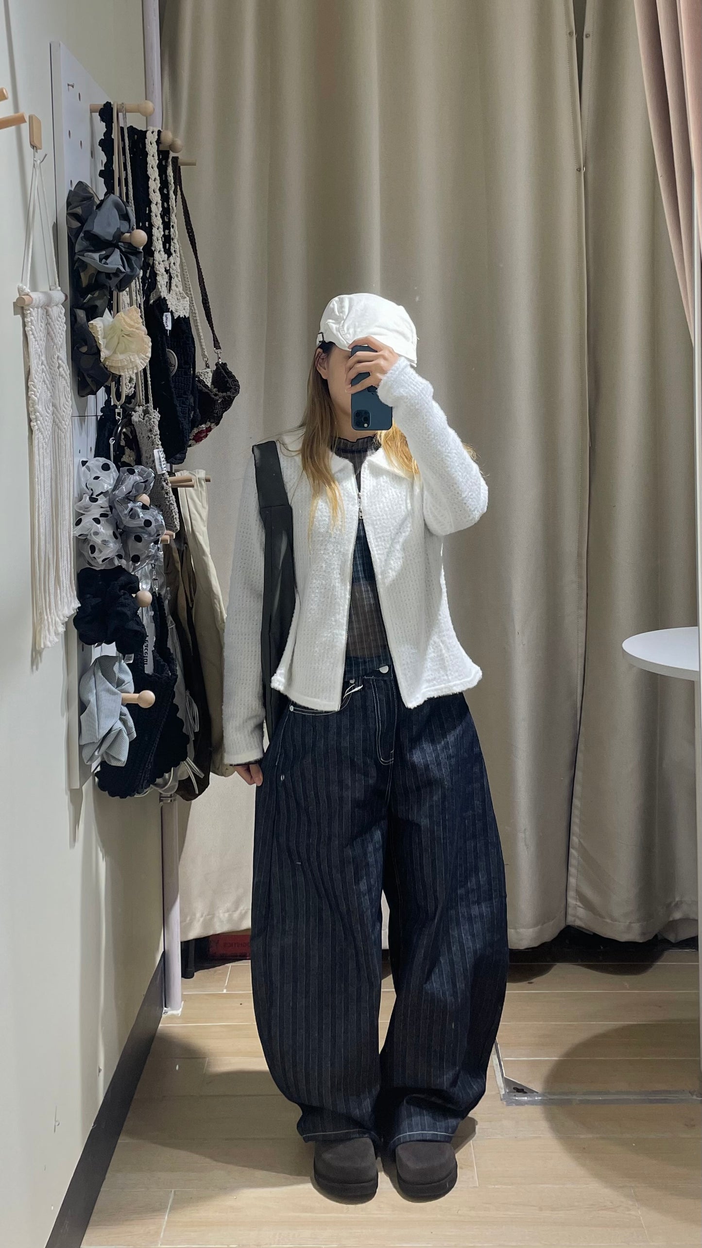 直間工裝彎刀褲子 - PT599