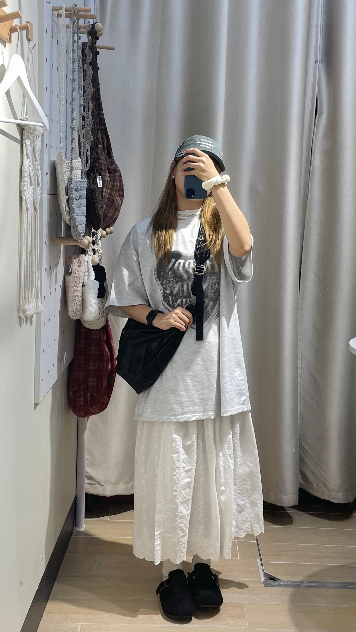 Unisex Vintage 甩色心心print tee - TP562