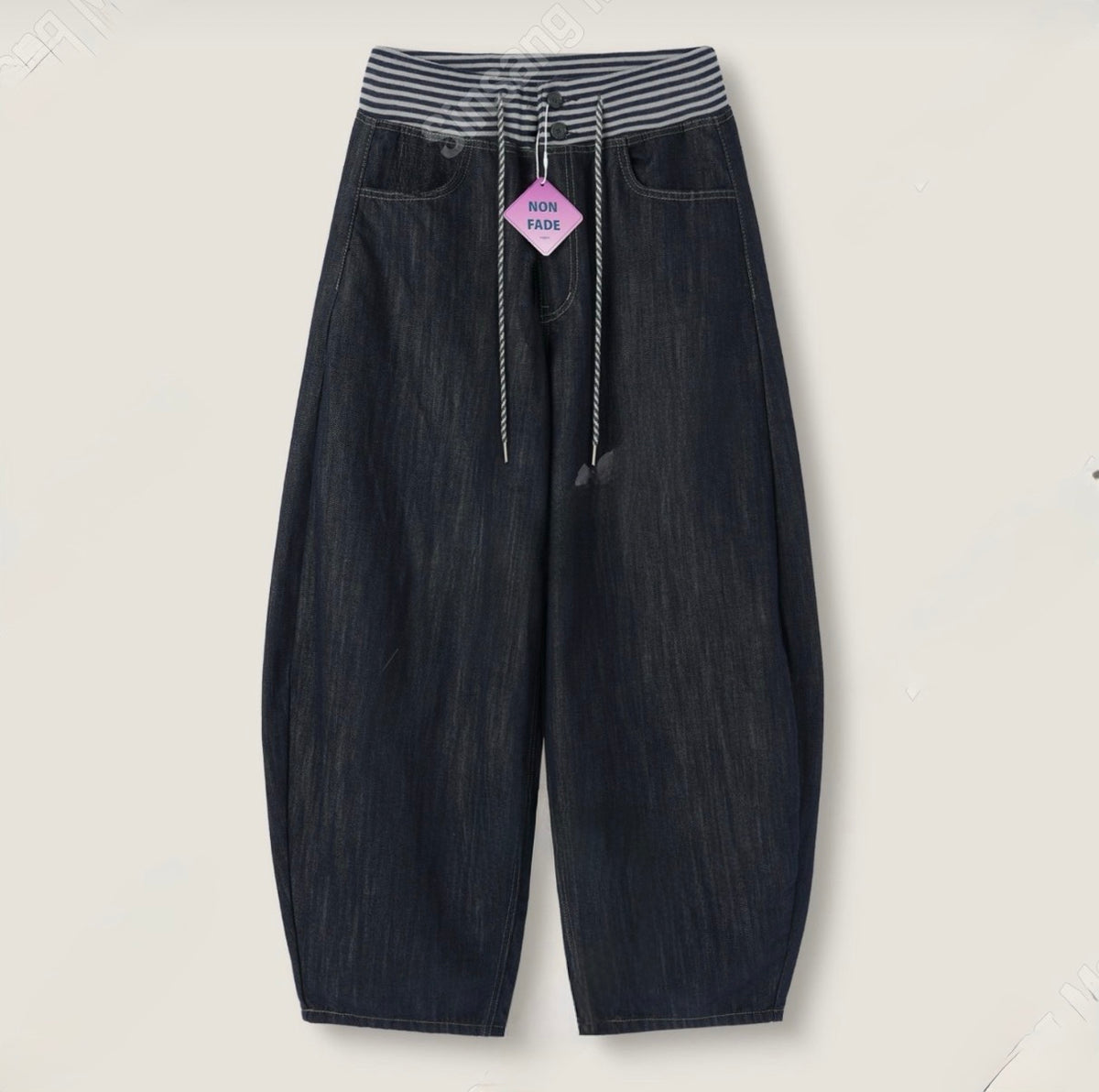 Non-fade拼接彎刀褲｜pre-order