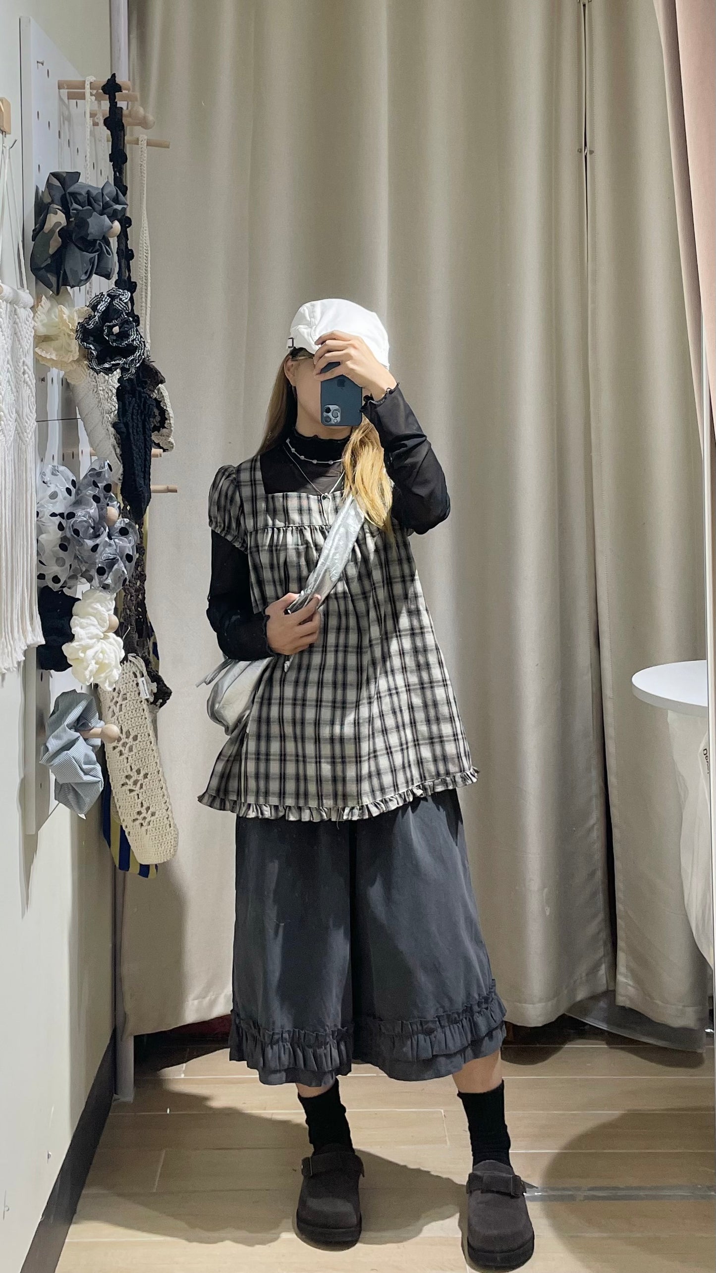 捲邊see through tee - TP582