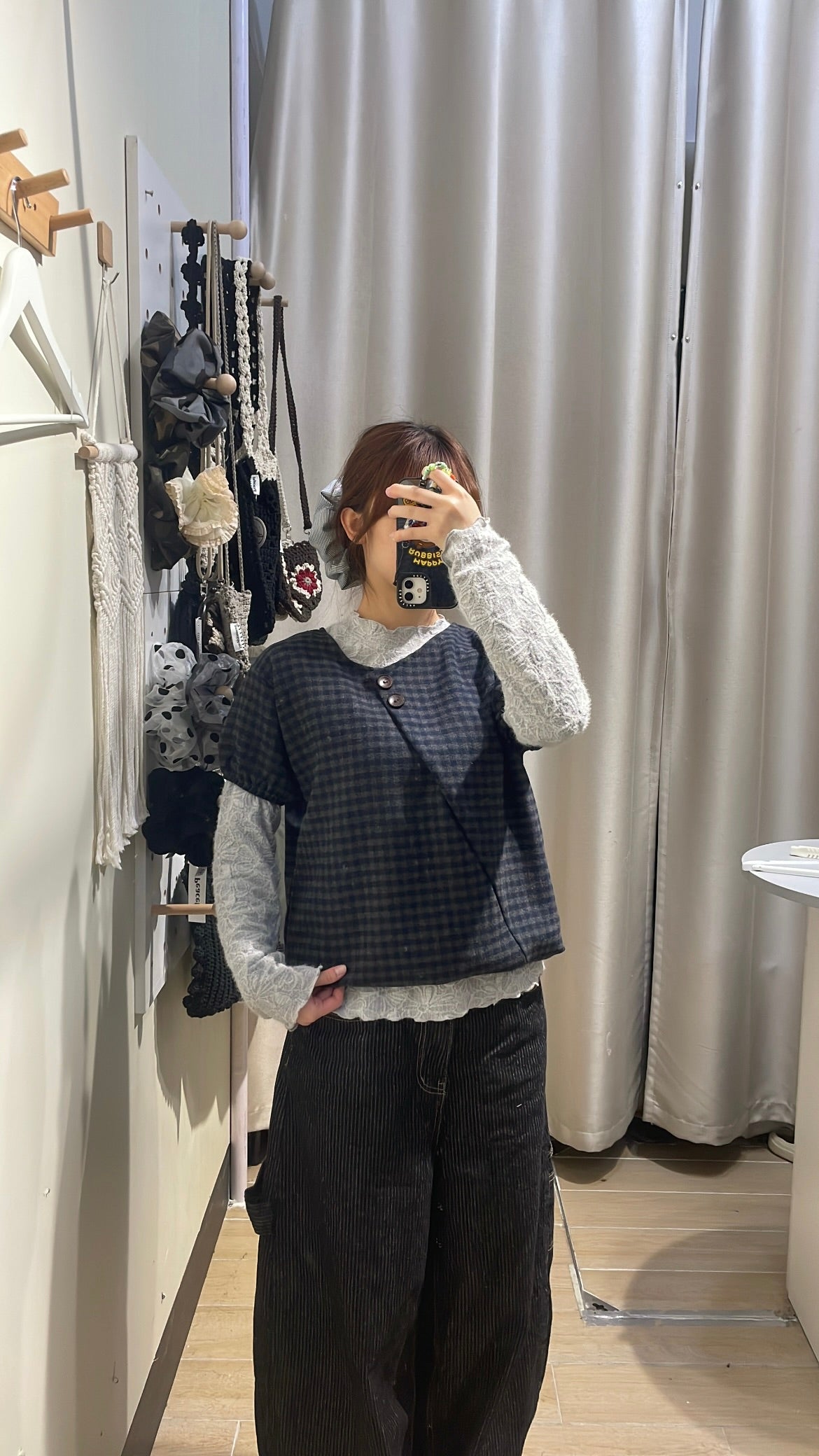 復古薄絨泡泡袖TOP - TP598