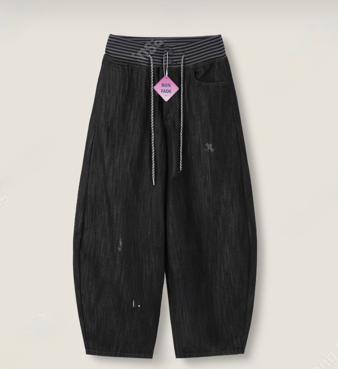 Non-fade拼接彎刀褲｜pre-order