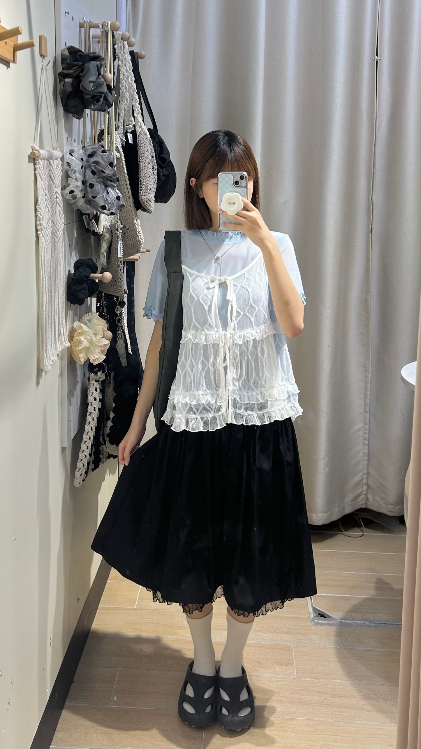 lace layer 五分中裙 - SK628