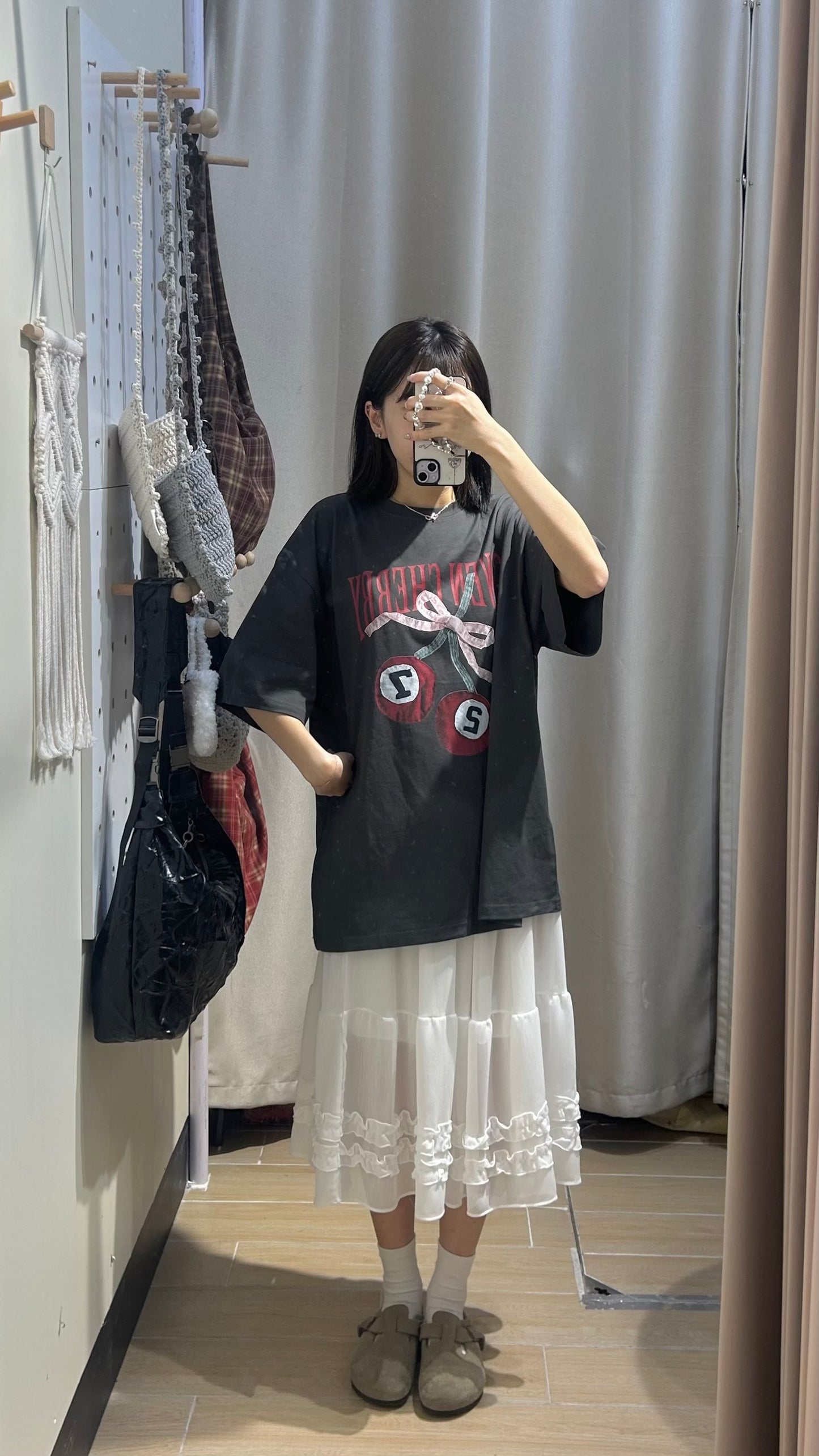 車厘子pattern print tee - TP561