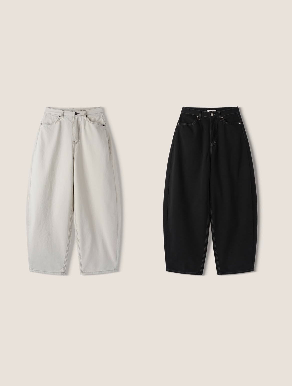 Pre-order | 對摺口袋彎刀褲