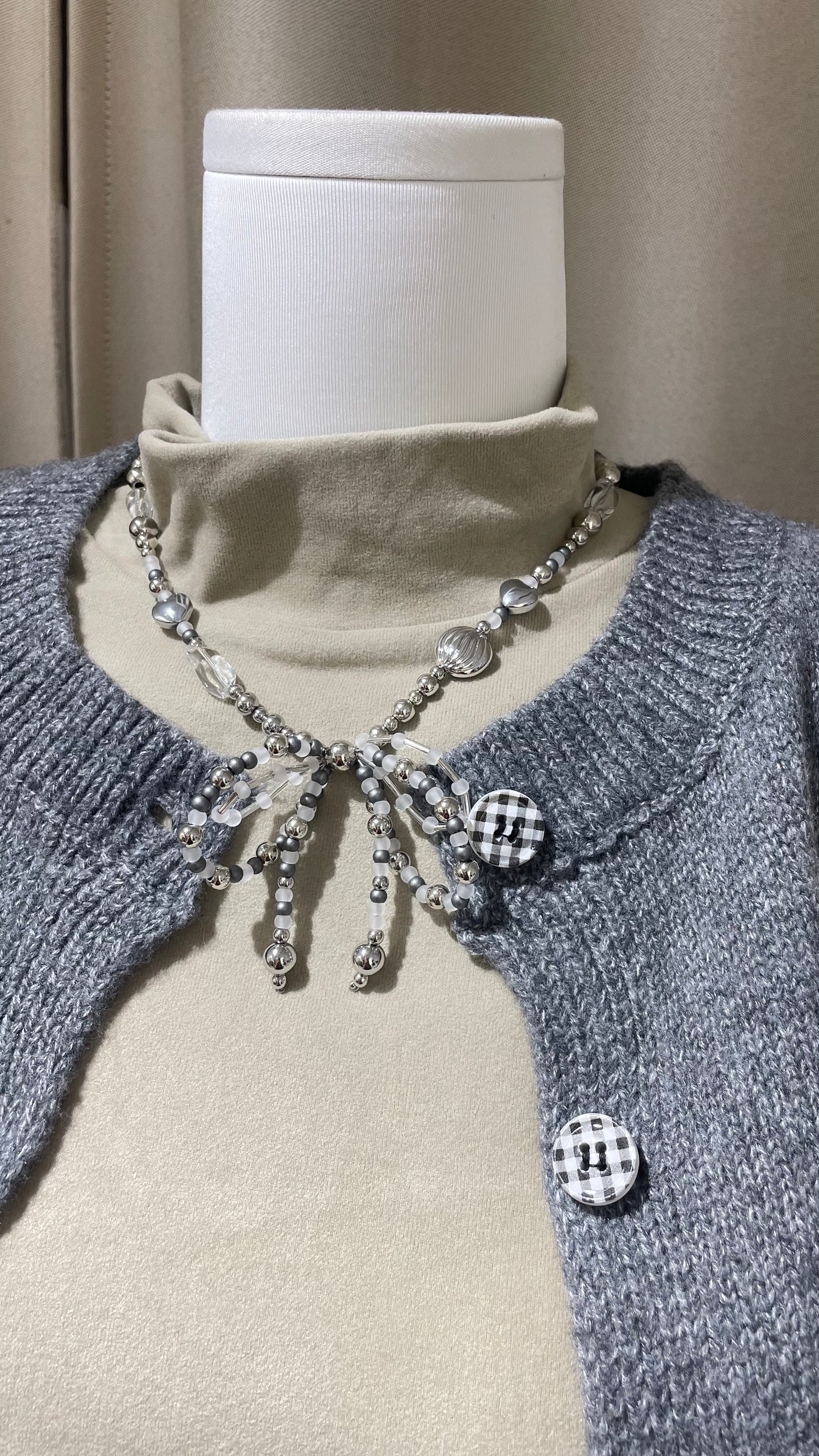 薄絨企領打底top