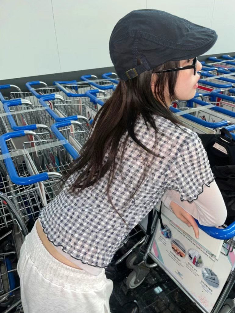 格仔see through tee - TP623