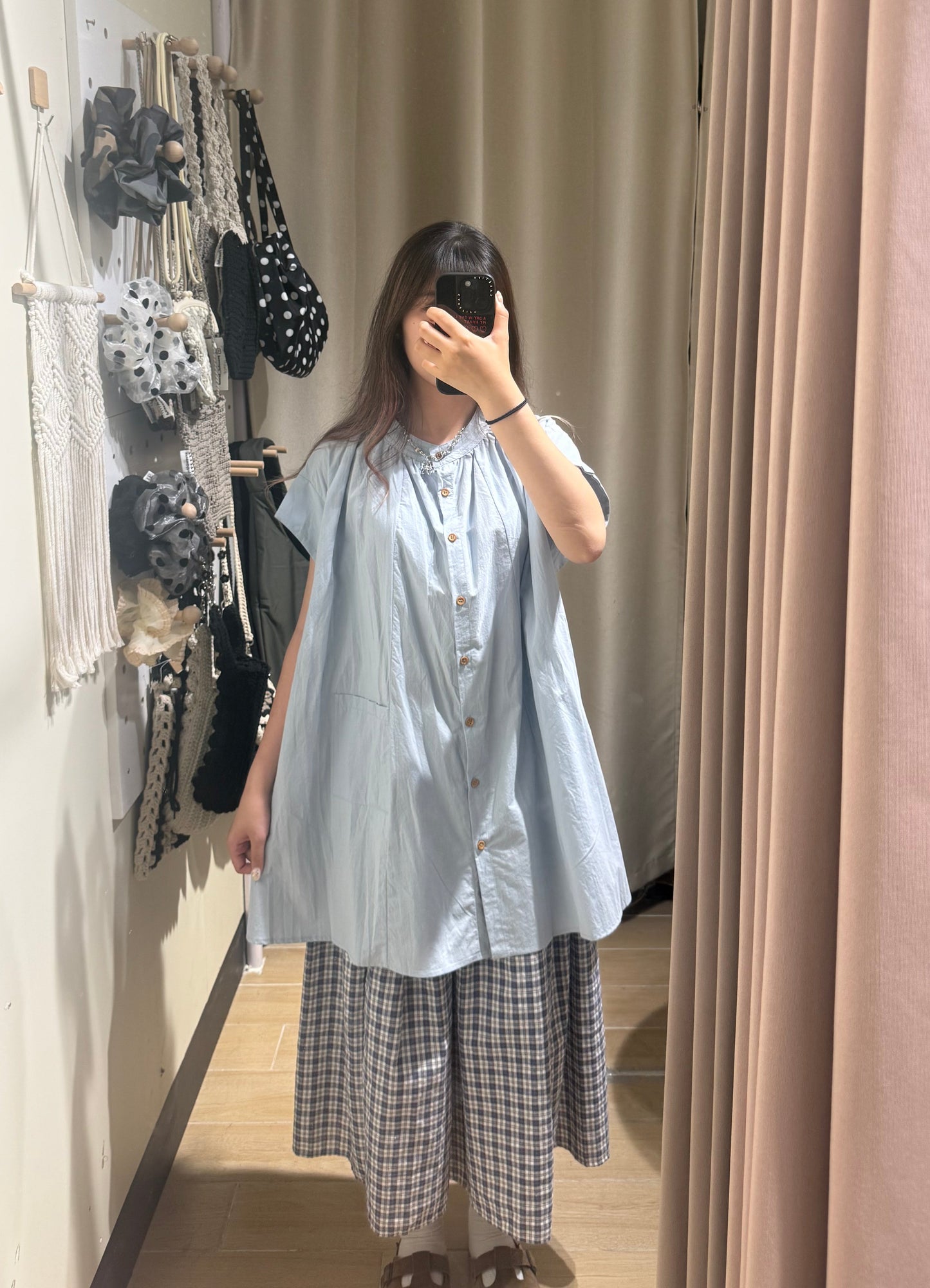 雞翼袖日系blouse