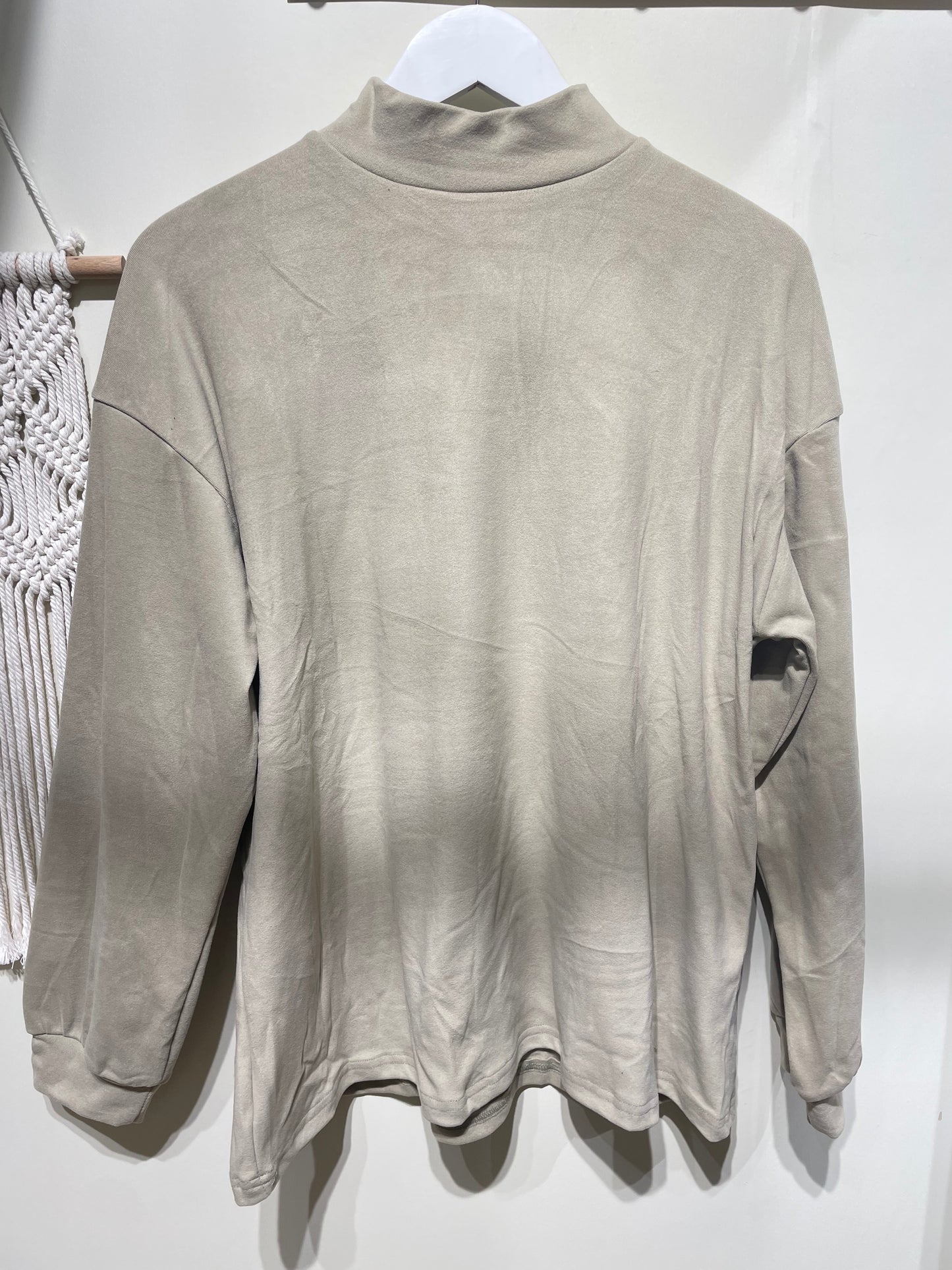 薄絨企領打底top