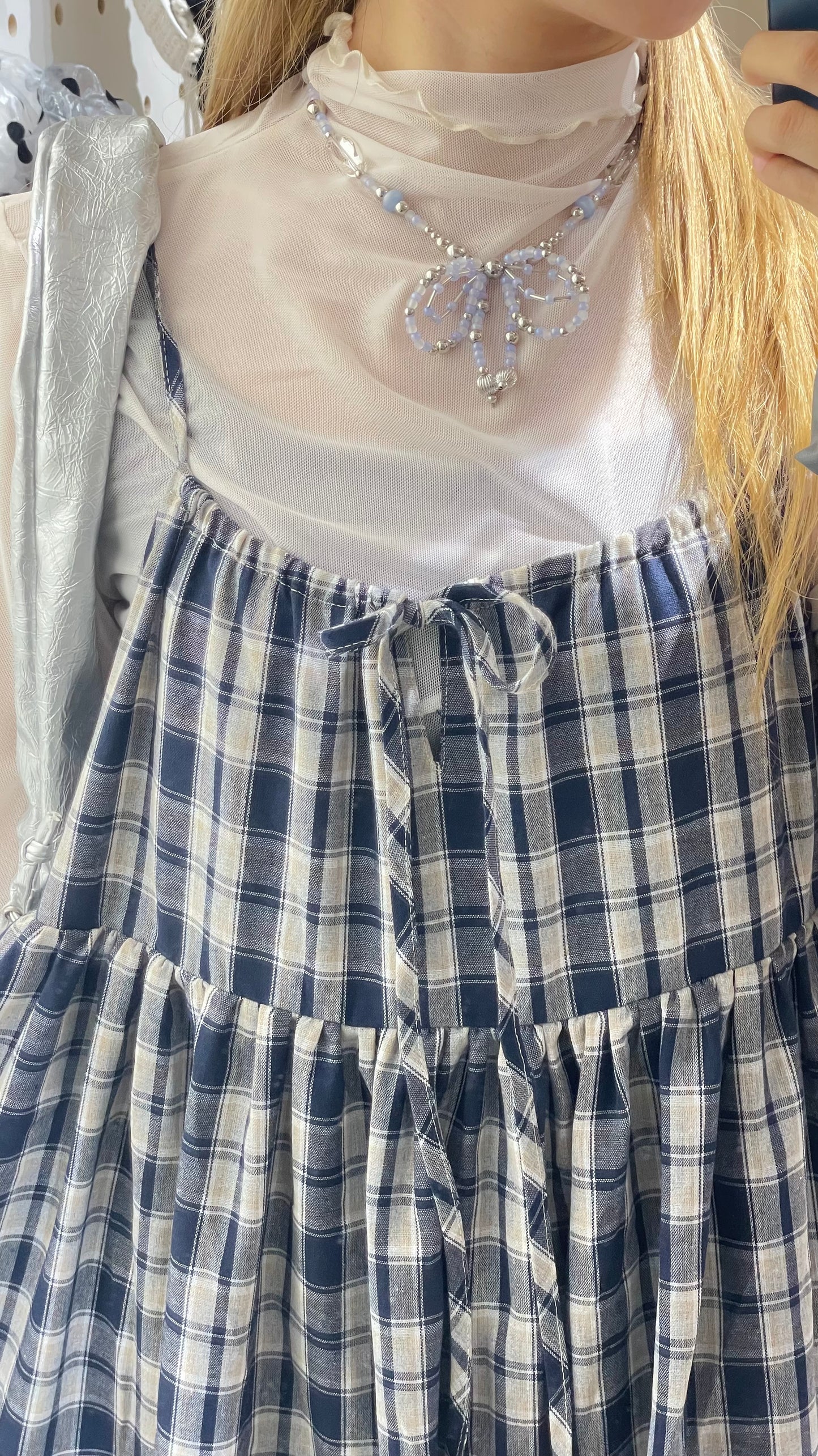 綁繩格仔ruffle ops - OA587