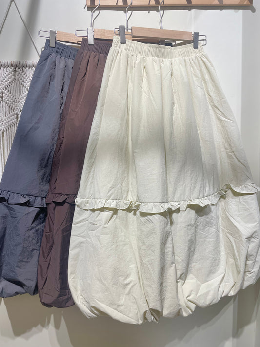 索料泡泡半裙 - SK589