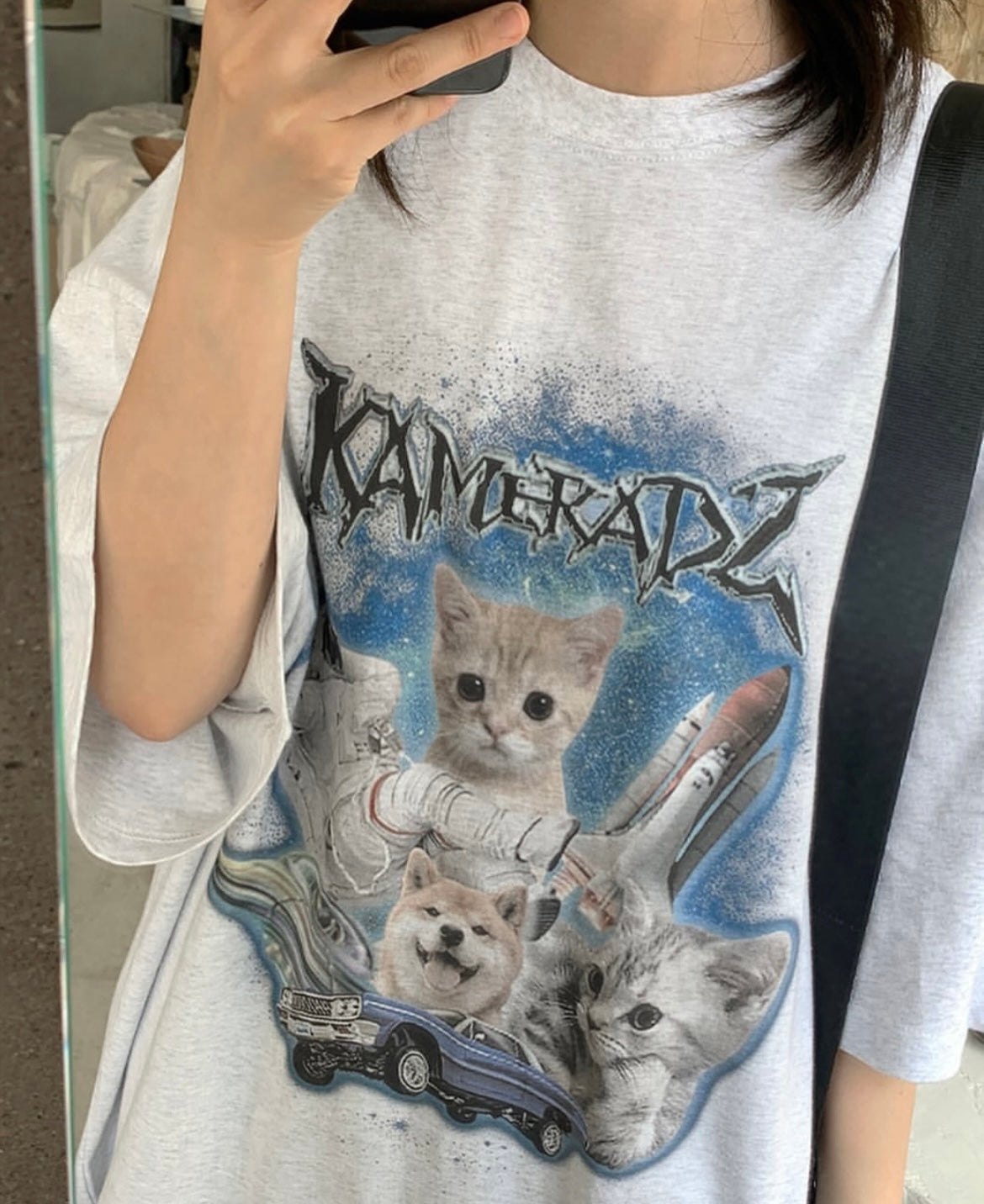 Kameradz 貓貓print tee - TP440