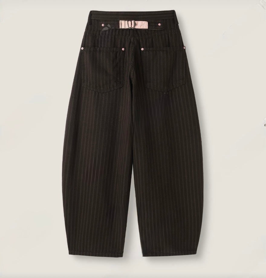 直間粉扣彎刀褲 | pre-order