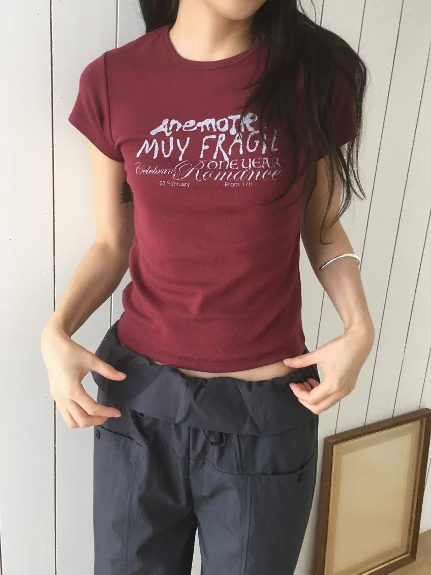 Letter pattern clean fit T - TP669