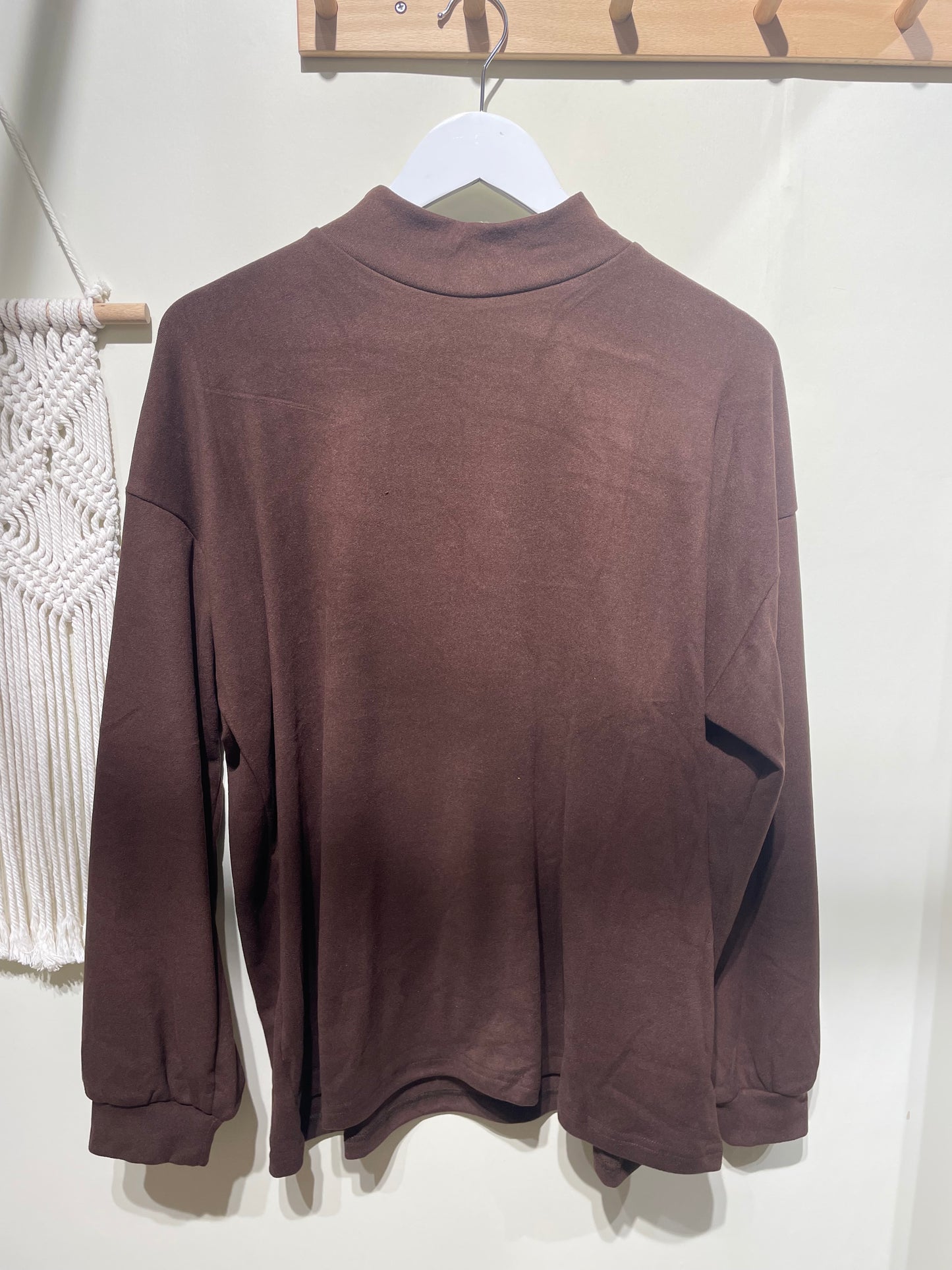 薄絨企領打底top