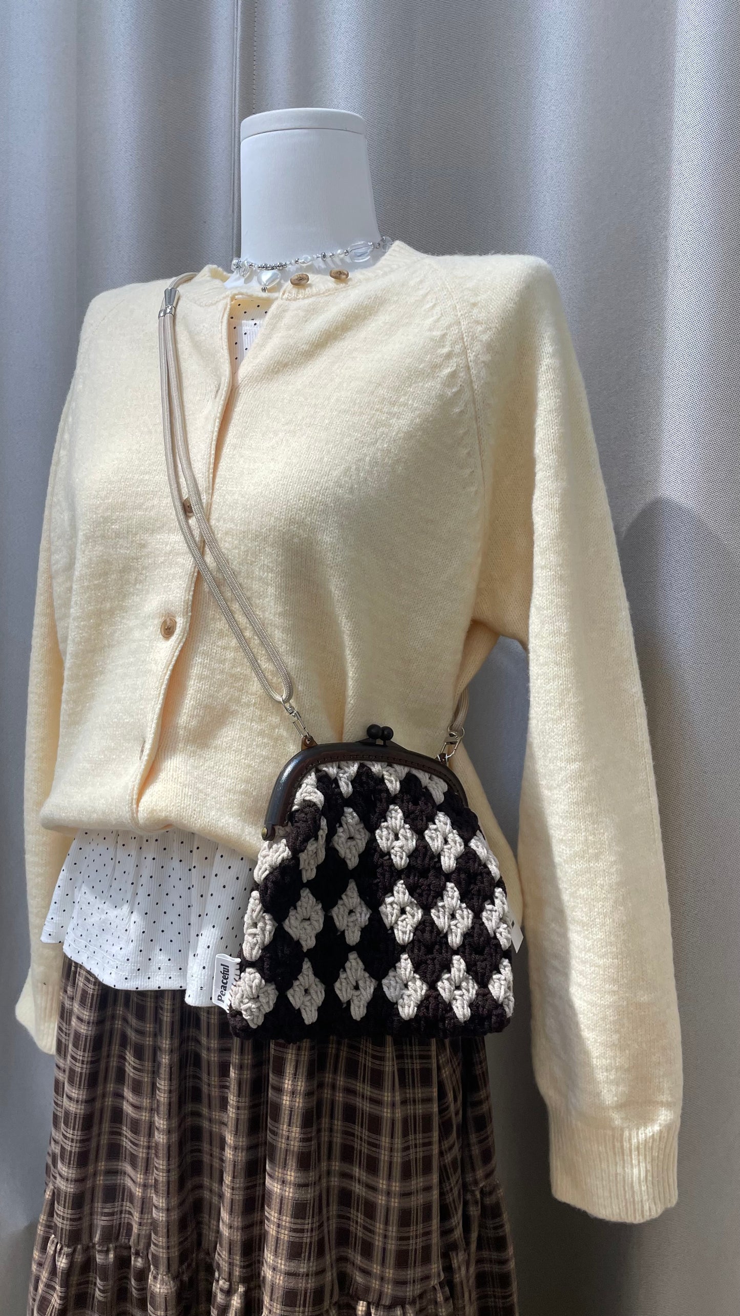 波點長袖layer top - TP603