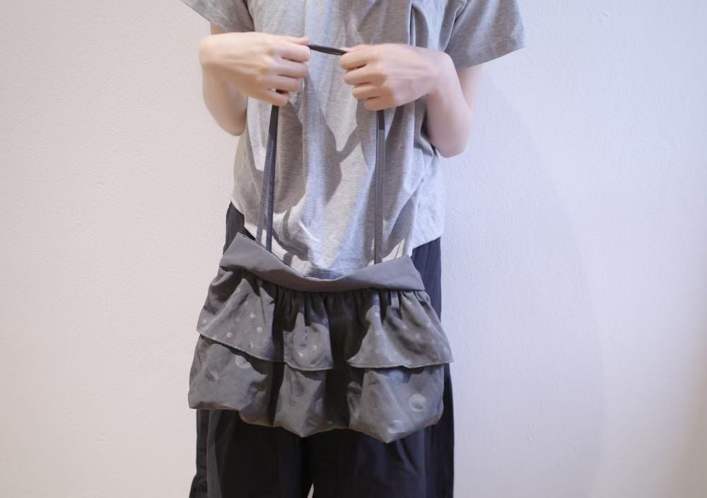 波點荷葉邊tote bag - BA662