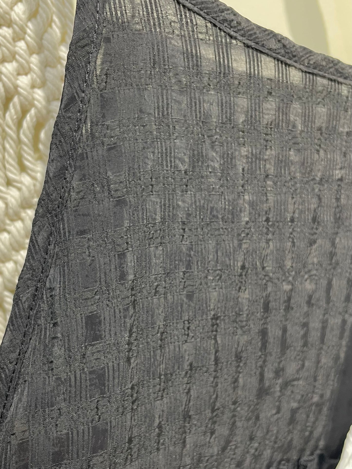 格仔see through ruffle ops - OA620