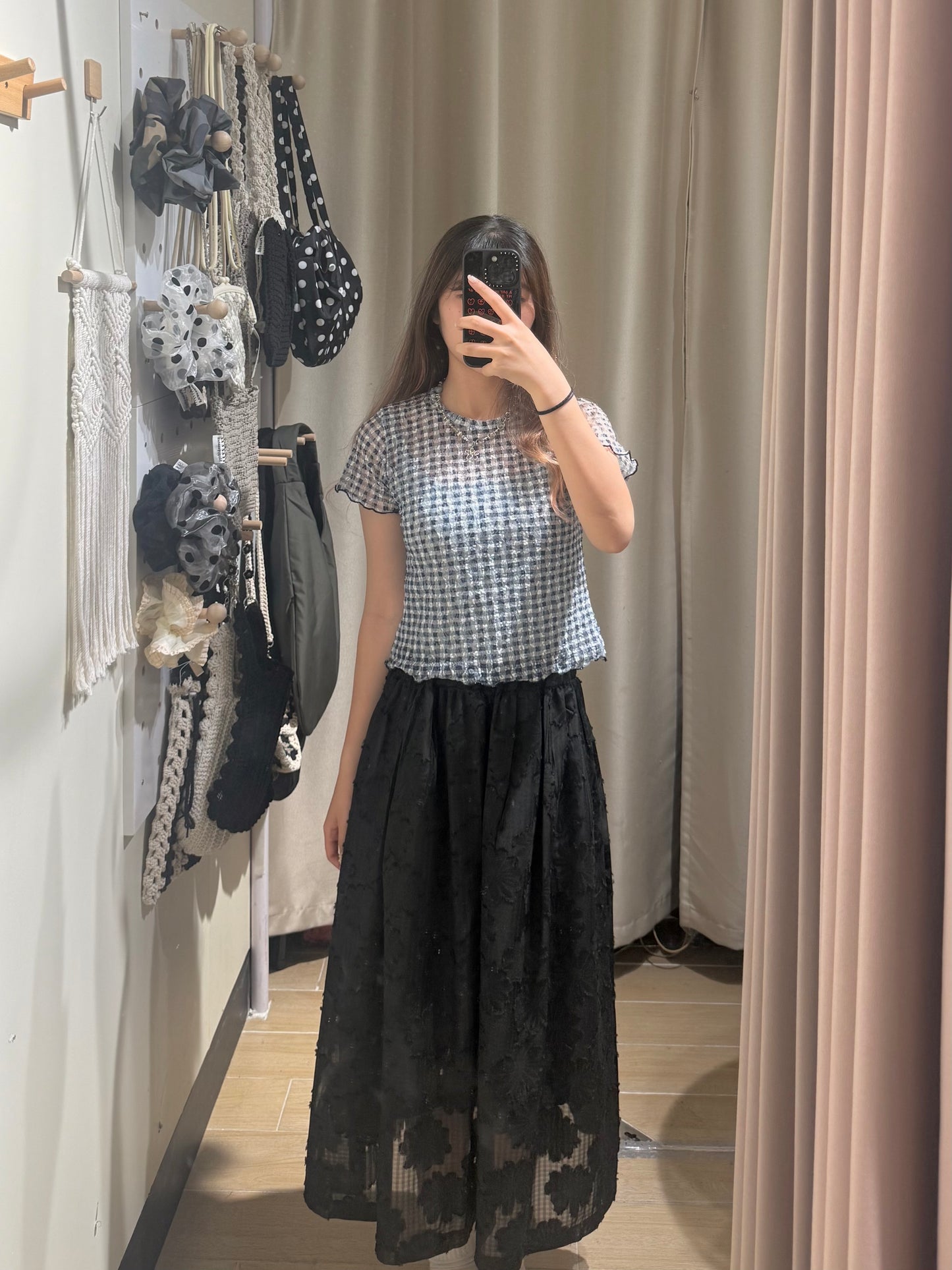 格仔see through tee - TP623