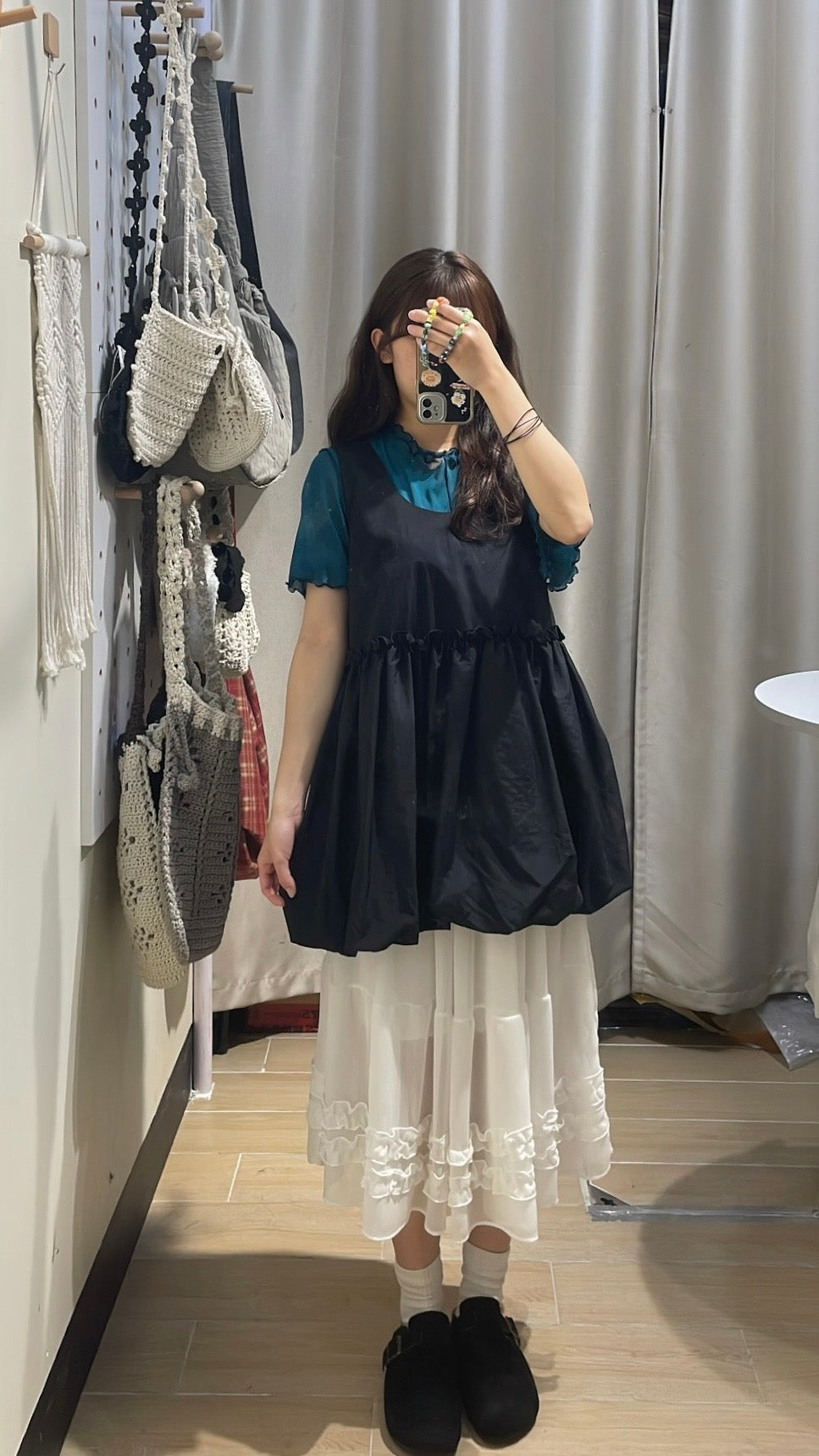索料ruffle 泡泡背心 - TP568