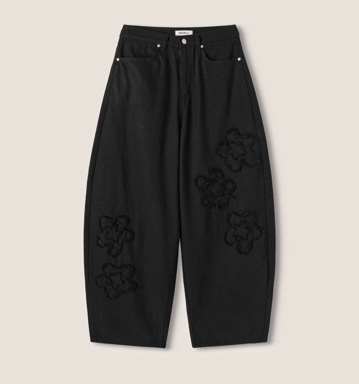 Pre-order | 立體花花彎刀褲