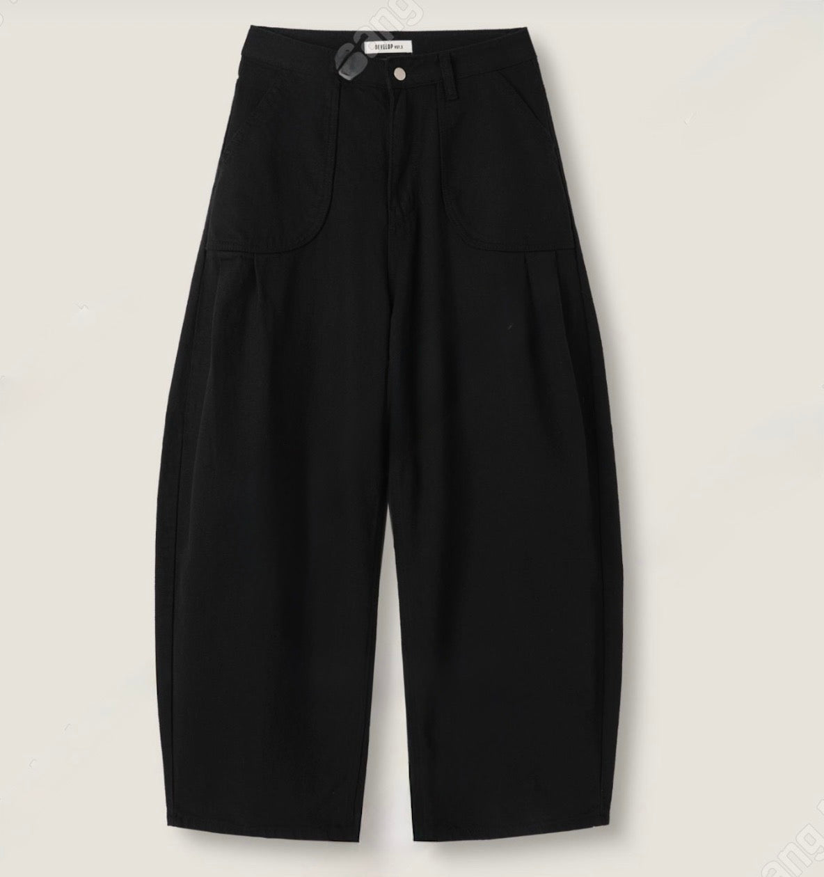 皺褶口袋彎刀褲｜pre-order