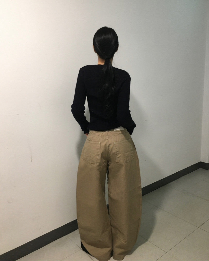 小個子友好簡約彎刀褲 - PT634