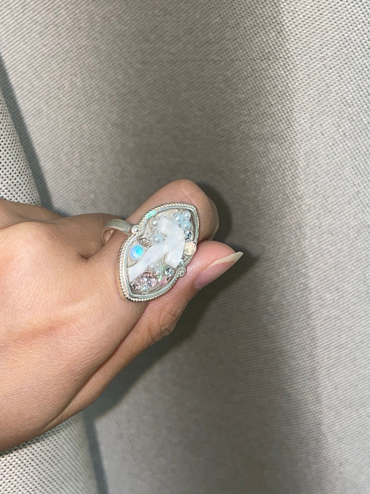 滴膠戒指