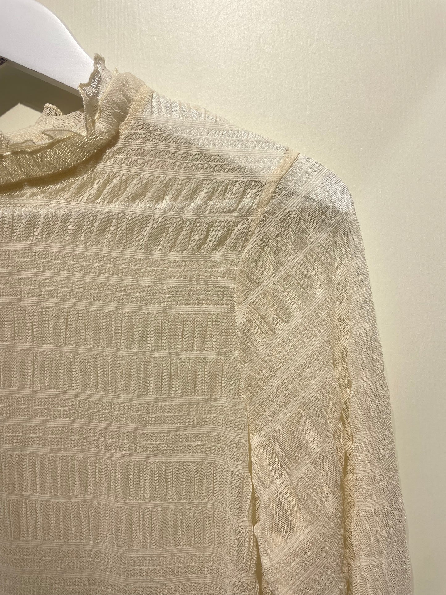 雙層高領透膚basic tee - TP521
