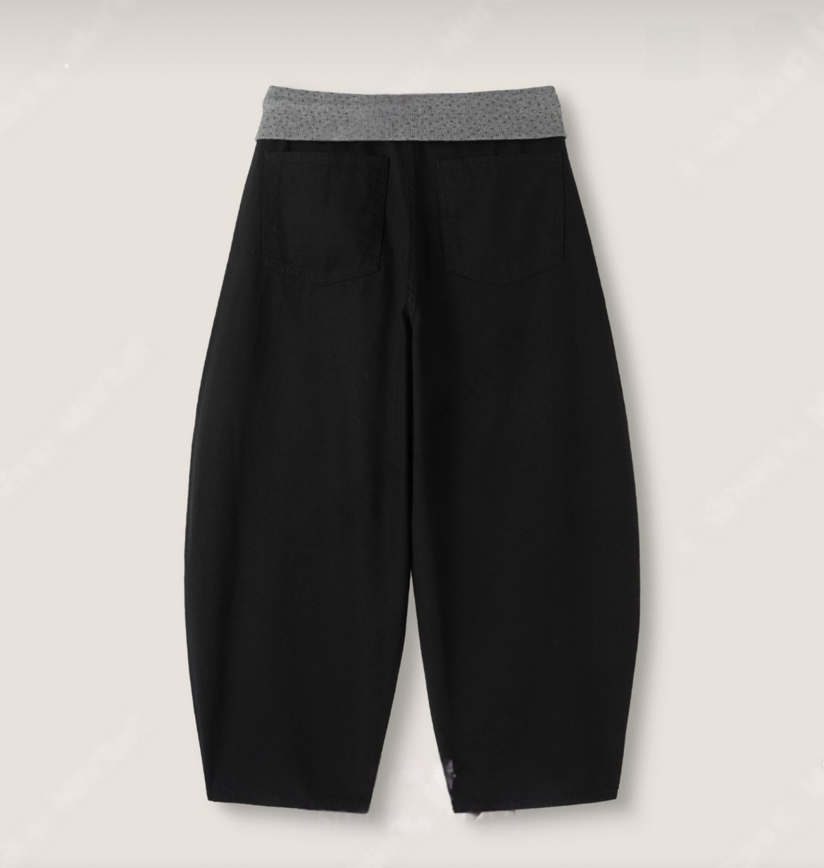 小碎花拼接彎刀褲 | pre-order