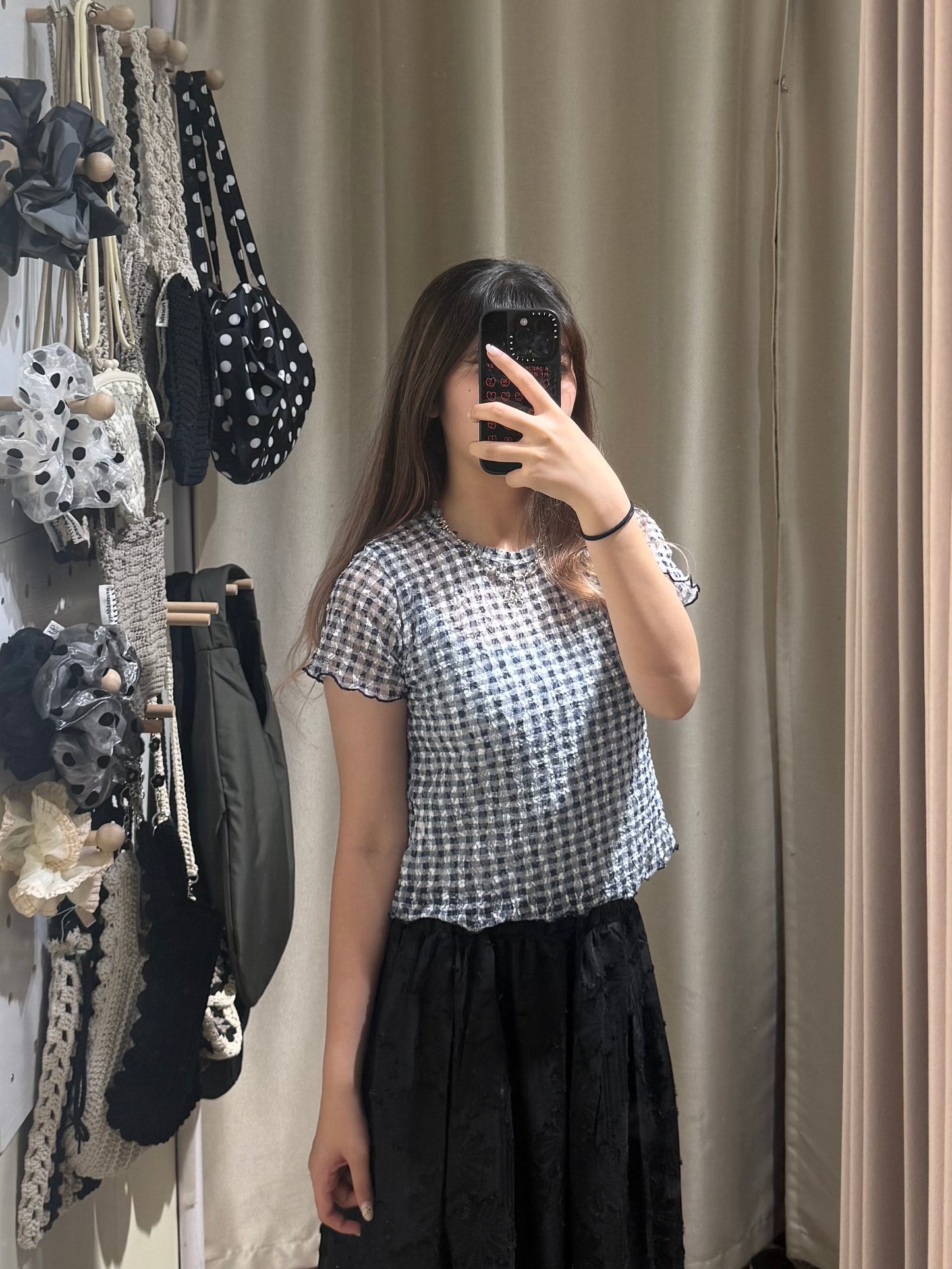 格仔see through tee - TP623