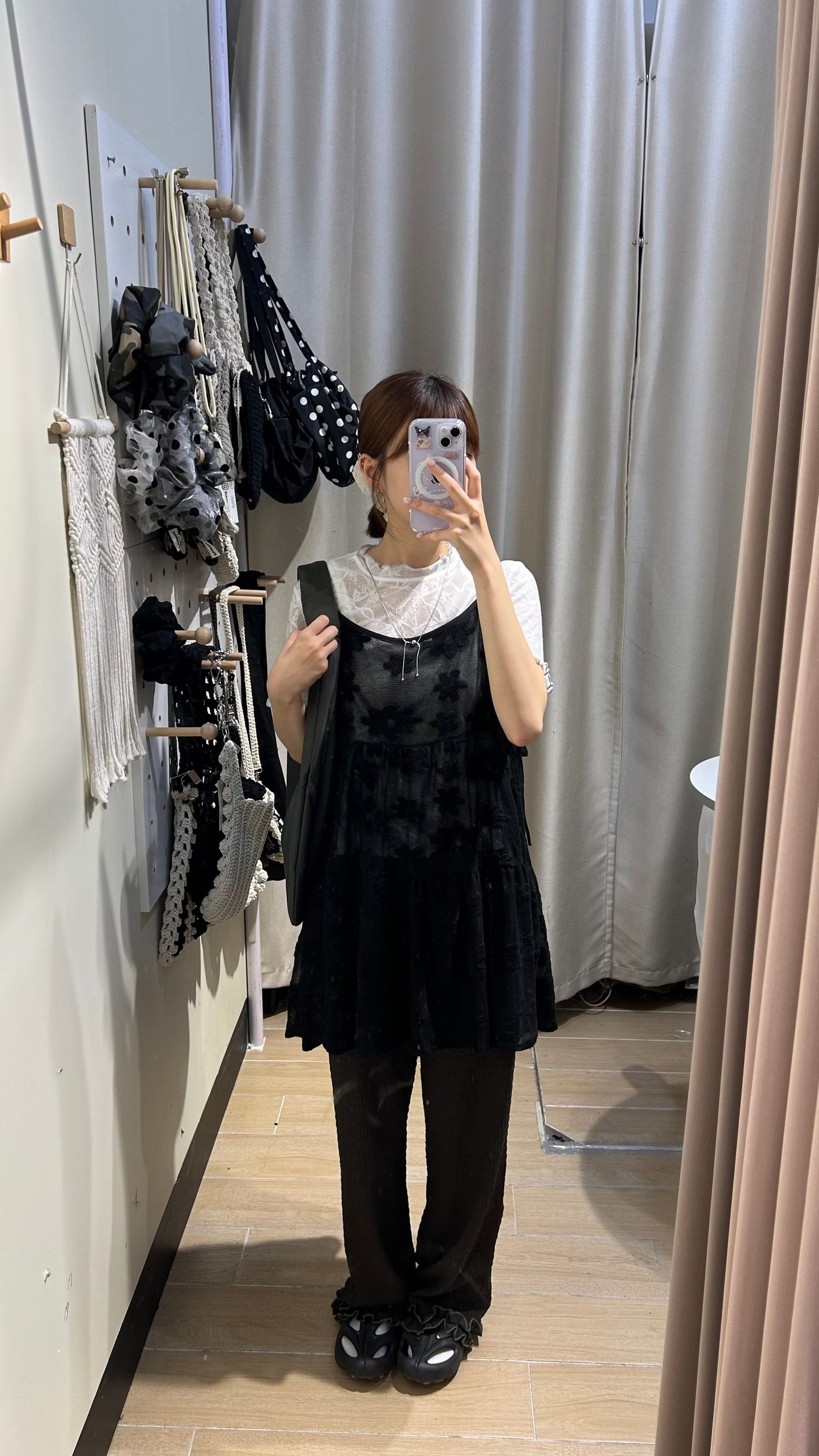 透膚花紋see through tee - TP618