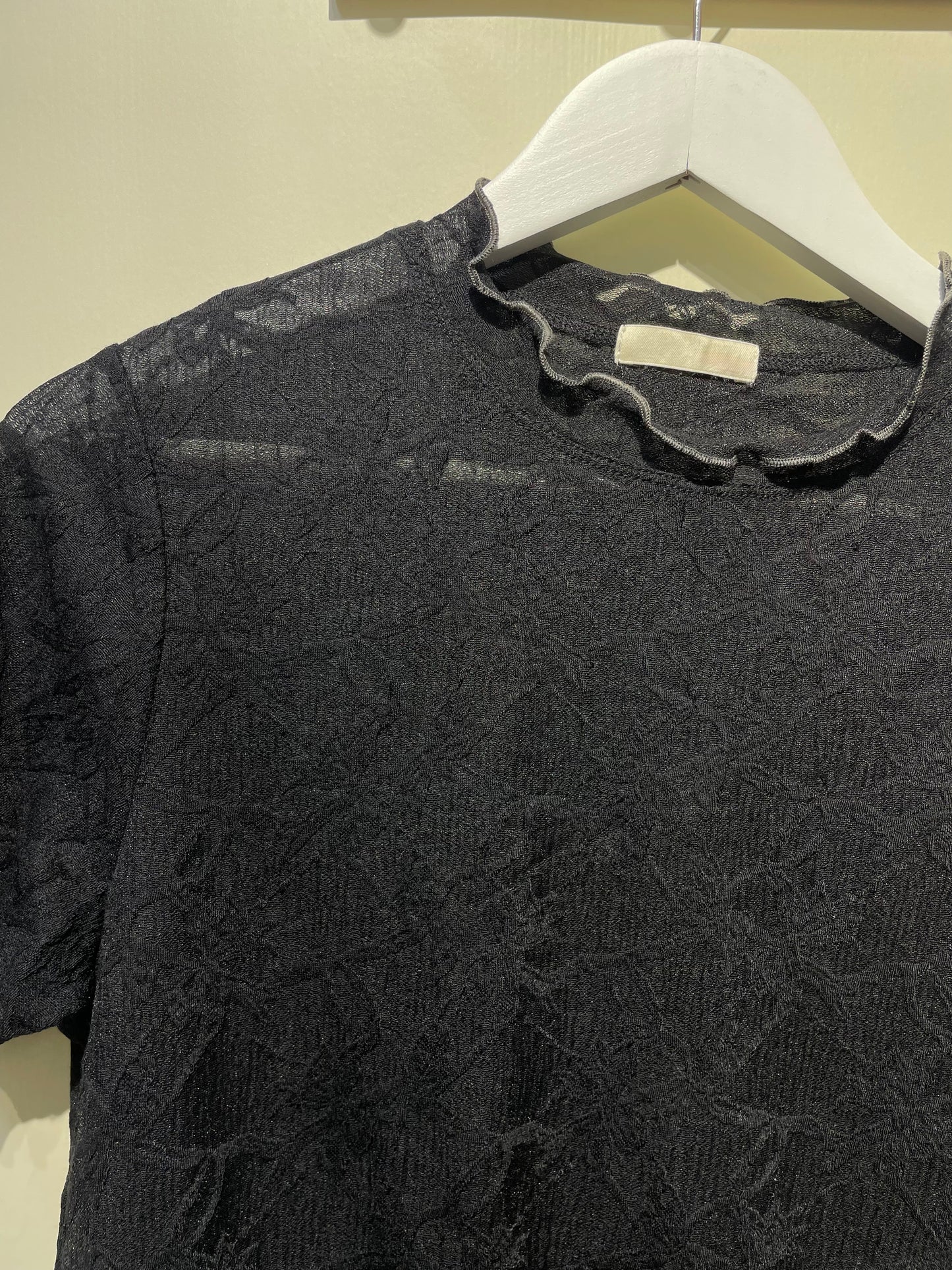 透膚花紋see through tee - TP618