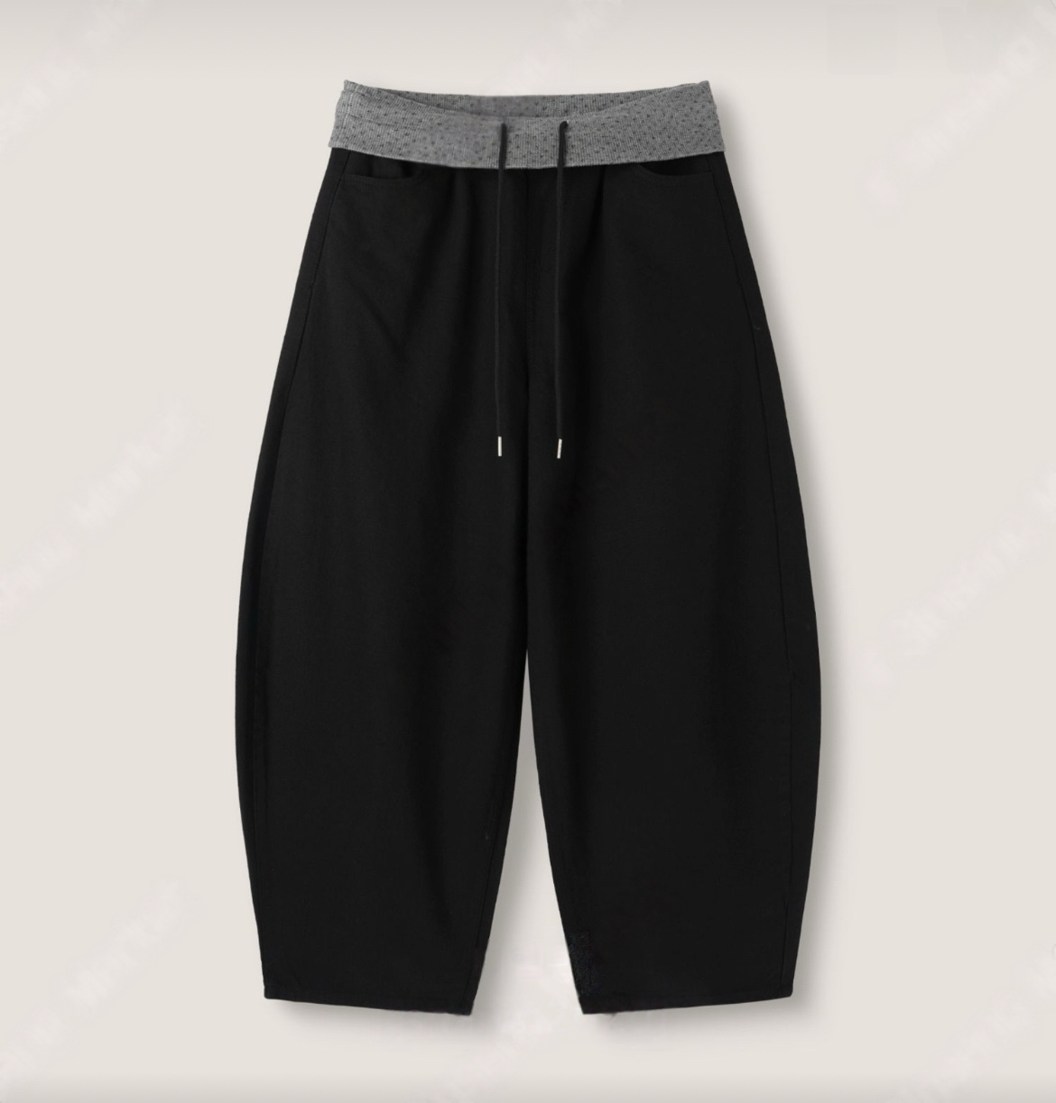小碎花拼接彎刀褲 | pre-order