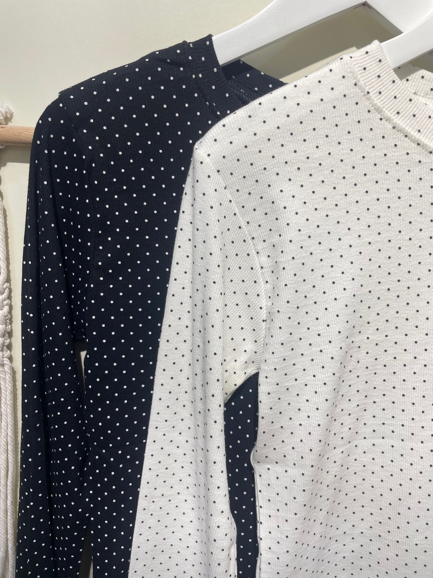 波點長袖layer top - TP603