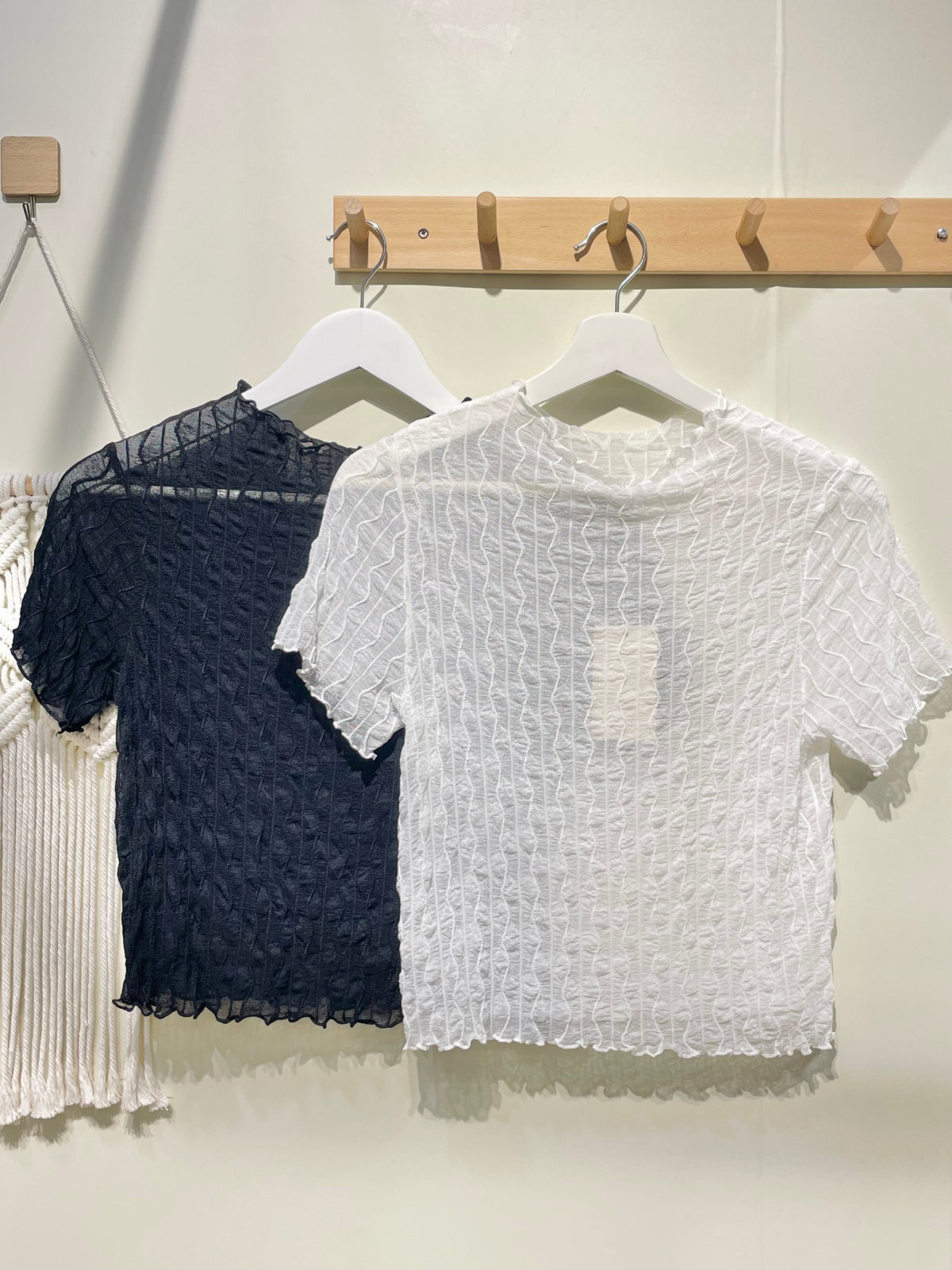 波浪紋see through tee - TP680