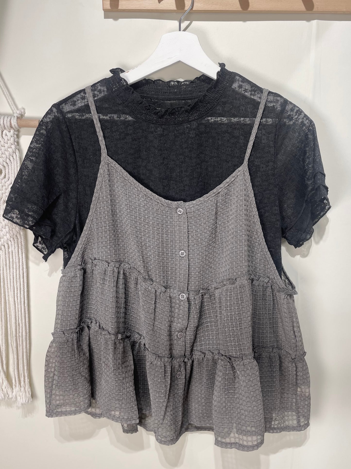 小花see through tee - TP576