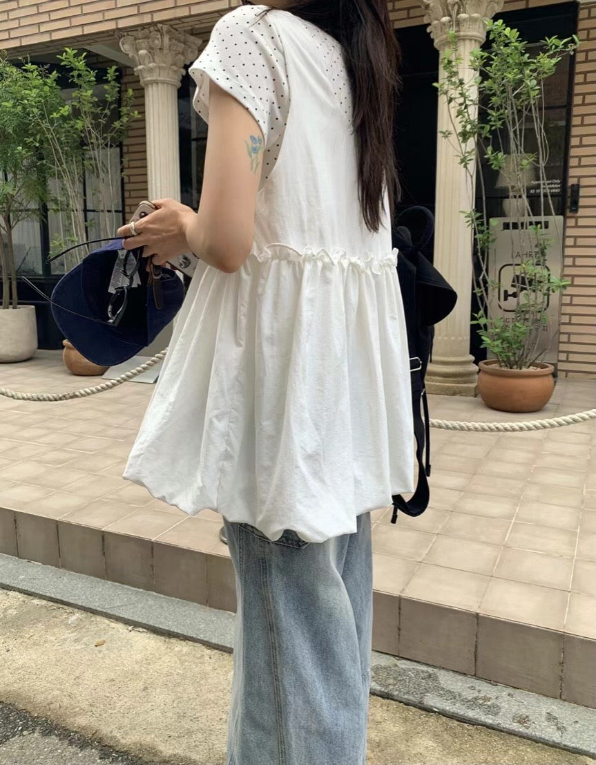 索料ruffle 泡泡背心 - TP568