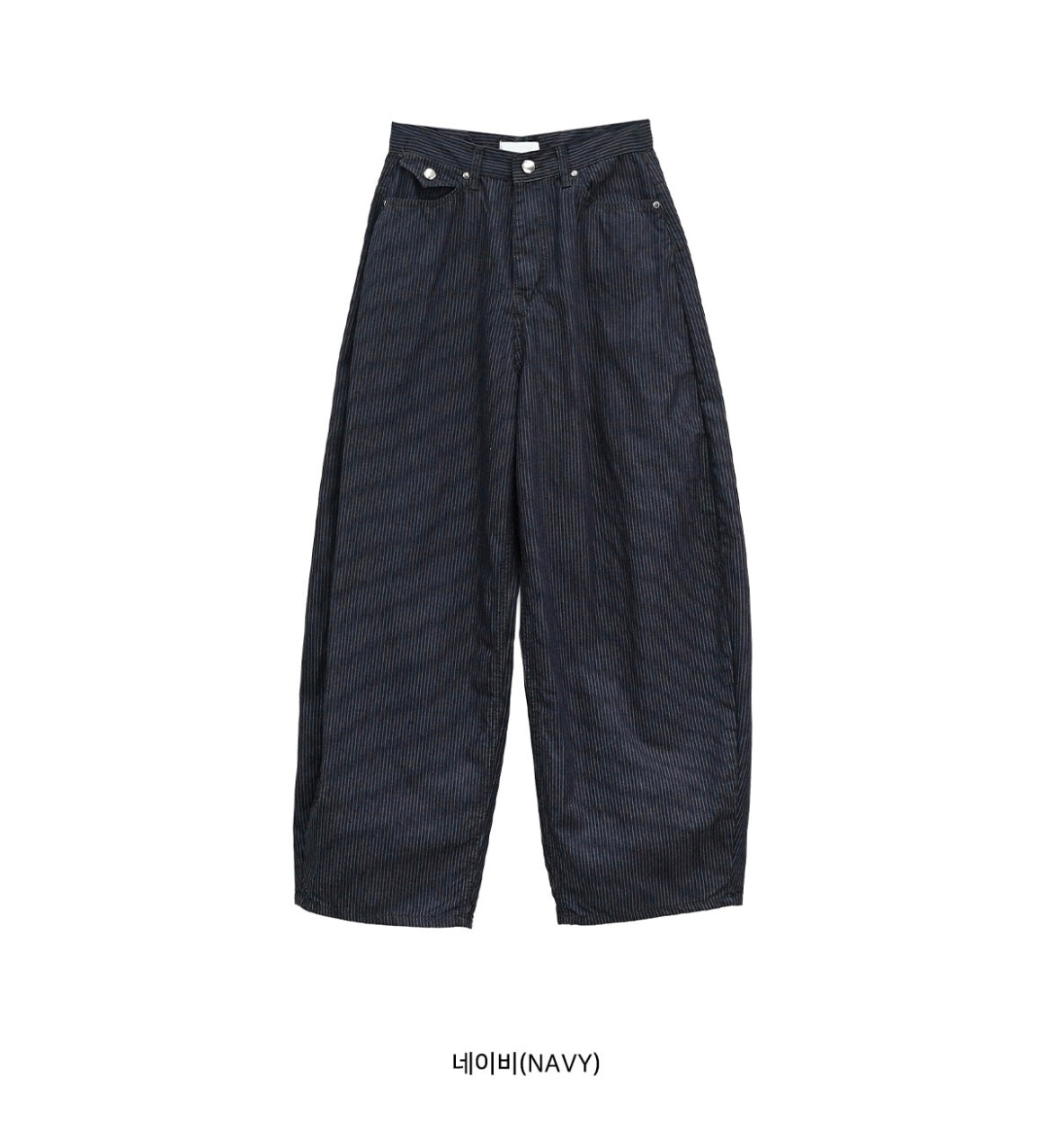 直紋垂感彎刀褲 - PT616